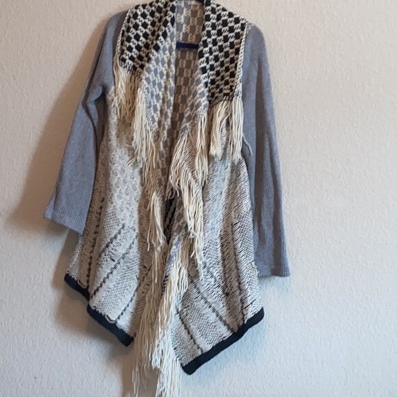 Soprano western wool cardigan waterfall tassel M aztec nashville - Picture 1 of 16
